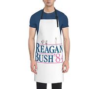 GQWJKSZ Reagan Bush '84 Waterproof Apron With 2 Pockets Kitchen Chef Aprons Bibs For Cooking Baking Painting Gardening Grooming