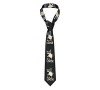 GQWJKSZ Silly Goose On The Loose Men'S Animal Tie Silk Tie Gift Suit Wedding Tie Handkerchief Set Business Cufflinks Woven Casual Tie Set