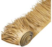 GQZJY Artificial Decorative Thatch Rolls Palm Straw Thatch Tile Easy to Install Thatch Wall Panels Realistic Look Perfect for Bars Tropical-Themed Parties, Gardens Walls 0.5 x 10m(Size:4m/13.1ft)