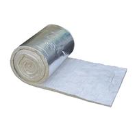 GQZJY Ceramic fibre blanket insulation 10mm Aluminum Foil Baffle Fire Blanket for Sound Damping Properties Heat Resistant High Temperature(Size:61cm*15m)