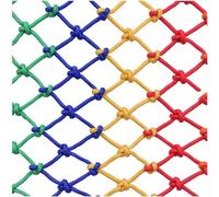 GQZJY Colored nylon net cargo net balcony stair protection safety net for ceiling wall garden outdoor decoration 4mm * 5cm(Size:2x2m)