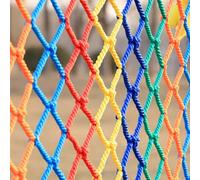 GQZJY Colored nylon net cargo net balcony stair protection safety net for ceiling wall garden outdoor decoration 4mm * 5cm(Size:3x3m)