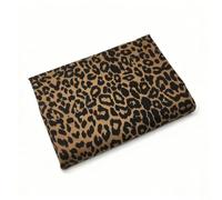 GQZJY Denim fabric Color Leopard print pure cotton fabric washed denim Fabric by the meter No bombs thicken Denim Fabric for sewing Jeans Dressmaking T-Shirt Patchwork Clothes(Color:Brown)
