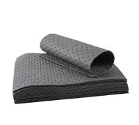 GQZJY Grey Oil Water Absorbent Pads Industrial Polypropylene Oil Spill Control Mat Roll Absorbs Liquids Oil Coolant And Water-Based Fluids For Garage Basement(Size:40cmx50cmx2mm,Color:10 pieces)