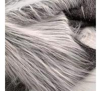 GQZJY Long Pile Fun Faux Fur Fabric Material Imitation wolfhound hair Soft and comfortable for sewing Crafts Home Decor(Color:Beard)