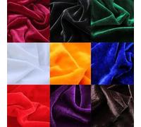 GQZJY Stretch crushed Velvet Fabric by the metre upholstery Soft Velour Fabric craft materials For Sewing DIY Sewing, Chair Seat Cover, Home Decor, Width 63 inch(Size:Width 160cm,Color:Blue)