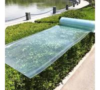 GQZJY Wide 1 meter Rainproof Polycarbonate Roofing Roll UV Resistant Greenhouse Clear Film Insulation Panels Roof Cladding Easy to Cut for Outdoor Farming Gardening(Size:1m*10m)