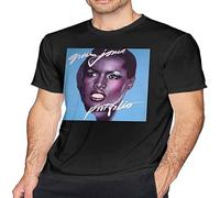 Gr-Ace Jo-NES Portfolio Men's Classic Breathable T Shirt Casual Round Neck Easy Tee Music Short Sleeve Black M