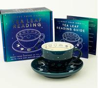 GR Fortune Telling Ceramic Teacup & Saucer Tea Leaf Future Knowledge Reading Box