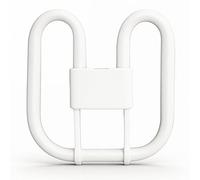 GR10q 4 Pin 16W 3500K Warm White Compact Fluorescent Bulb, CFL Save Square 4 Pin Lamp Bathroom Light Bulb, Flat Butterfly Bulb for Flush Ceiling Light, Home, AC 230V(Small Size:13.3cm*13.3cm)