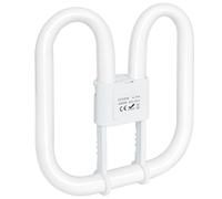 GR10Q 4-PIN 28W Compact Fluorescent Lamp Neutral White 4000K, 230V(Large Size 20 * 20cm), Recessed Ceiling Light, CFL Light Bulb, Low Energy Light Bulb, Suitable for Indoor Stair Corridors, Halls