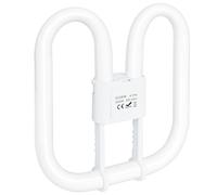 GR10Q 4-PIN 28W(Large Size 20*20cm) Compact Fluorescent Lamp Non-Dimmable Warm White 3500K, 230V , Recessed Ceiling Light, CFL Light Bulb, Low Energy Light Bulb, Suitable for Indoor Stair Corridors