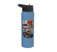 GR20 Granite 1 My Boots 0 Corsica Hiking Humor Stainless Steel Insulated Water Bottle