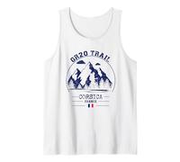 GR20 Trail Corsica France Hiking French Flag Trekking Tank Top