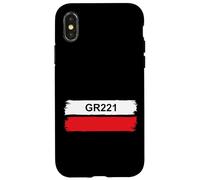 GR221 Trail Marker Mallorca Dry Stone Route Hiking Case for iPhone X/XS