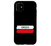 GR223 Trail Marker Normandy Cotentin Coastal Hiking Route Case for iPhone 11