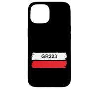 GR223 Trail Marker Normandy Cotentin Coastal Hiking Route Case for iPhone 15