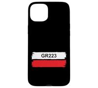 GR223 Trail Marker Normandy Cotentin Coastal Hiking Route Case for iPhone 15 Plus