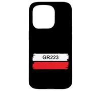 GR223 Trail Marker Normandy Cotentin Coastal Hiking Route Case for iPhone 15 Pro