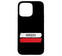 GR223 Trail Marker Normandy Cotentin Coastal Hiking Route Case for iPhone 15 Pro Max