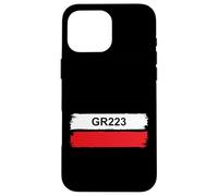 GR223 Trail Marker Normandy Cotentin Coastal Hiking Route Case for iPhone 16 Pro Max
