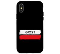 GR223 Trail Marker Normandy Cotentin Coastal Hiking Route Case for iPhone X/XS