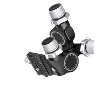 GR5 Aluminum Alloy High Precision 3 Way Geared Tripod Head Load Capacity 6kg Net Weight 811g For Photography Came(GR5)