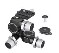 GR5 Aluminum Alloy High Precision 3 Way Geared Tripod Head Load Capacity 6kg Net Weight 811g For Photography Came(GR5 Kit)