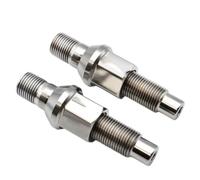 Gr5 Titanium Wheel Rim Stud Wheel Bolt | M12 M14x1.25 1.5x75 78mm M12 M14x1.25 1.5x27mm nut(Silver,M12x1.25)