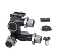 GR7 Aluminum Alloy Precision Geared Tripod Head Load Capacity 6kg Weight 1.05kg For Photography Camera(GR7 Kit)