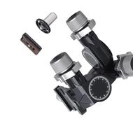 GR7 Geared Tripod Head CNC Aluminum Alloy Millimeter Micro Adjustment Type QR Plate Load Capacity 6kg(GR7)