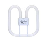 GR8 16W 2 Pin Light Bulbs, Compact Fluorescent Light, GR8 2D Square Bathroom Light Bulb, CFL Low Energy Ceiling Light Bulb, 2D Flat Butterfly Bulb for Flush Ceiling Lamp, Warm White 3500K, 960LM