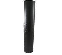 Gr8 Fires 1m Straight Flue with Door - 5" | Black Enamel | For Multi-Fuel & Wood Stoves | Perfect for Maintenance, Replacement & Upgrade | Matches Existing Piping