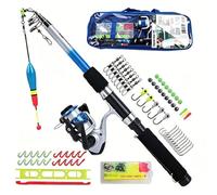 Gr8 Garden Telescopic Fishing Rod 1.8m/5.9FT & Spinning Reel Combo Full Tackle Kit Kids Beginner Starter Set with Carry Bag
