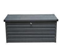 Gr8 Garden 420L Dark Grey Metal Outdoor Storage Box Cushion Chest