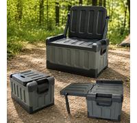 Gr8 Garden 55L 3 In 1 Foldable Camping Storage Box Chair And Table