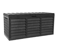 Gr8 Garden Black Plastic Storage Box (320L), Black