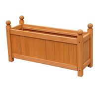 Gr8 Garden Brown Wooden Rectangular Garden Planter Box 60cm Raised Flower Trough