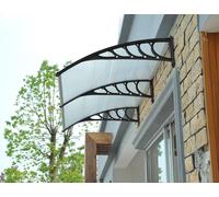 Gr8 Garden Door Canopy Porch Rain Protector Awning Lean-To Roof Shelter 80 X 240cm in Clear | Size: 80 X 240 cm Gr8 Garden Clear 80 X 240 cm