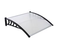 Gr8 Garden Door Canopy Porch Rain Protector Awning Lean-To Roof Shelter 90 X 120cm in Clear | Size: 90 X 120 cm Gr8 Garden Clear 90 X 120 cm