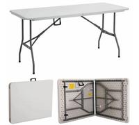 Gr8 Garden Foldable 6Ft Heavy Duty Folding Catering Camping Trestle Picnic Bbq Party Table