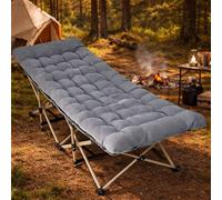 Gr8 Garden Folding Camping Cot Bed With Mattress 190Cm Heavy Duty Portable