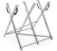 Gr8 Garden Folding Chain Saw Horse Log Holder Trestle in Silver Gr8 Garden Silver