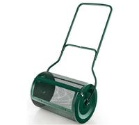 Gr8 Garden Garden Compost Spreader 76L Grass Lawn Manure Peat Moss Soil Fertiliser Roller
