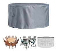 Garden Waterproof Medium Round Table Chairs Cover Protector Gr8 Garden Grey One Size