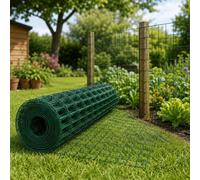 Gr8 Garden Green PVC Coated Steel Mesh Fence Roll 1m x 10m Gr8 Garden Green