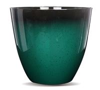 Gr8 Garden Large Round Green Glazed Effect Egg Cup Planter Patio Flower Plant Pot Tub