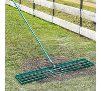 Gr8 Garden Heavy Duty Lawn Leveling Rake 114X25Cm Soil Top Dressing Tool