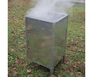 Gr8 Garden Incinerator Fire Bin 90l Burning Garden Galvanized Waste Wood Leaves Metal Trash in Silver Gr8 Garden Silver