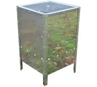 Gr8 Garden Incinerator Fire Bin 90l Burning Garden Galvanized Waste Wood Leaves Metal Trash - Metal